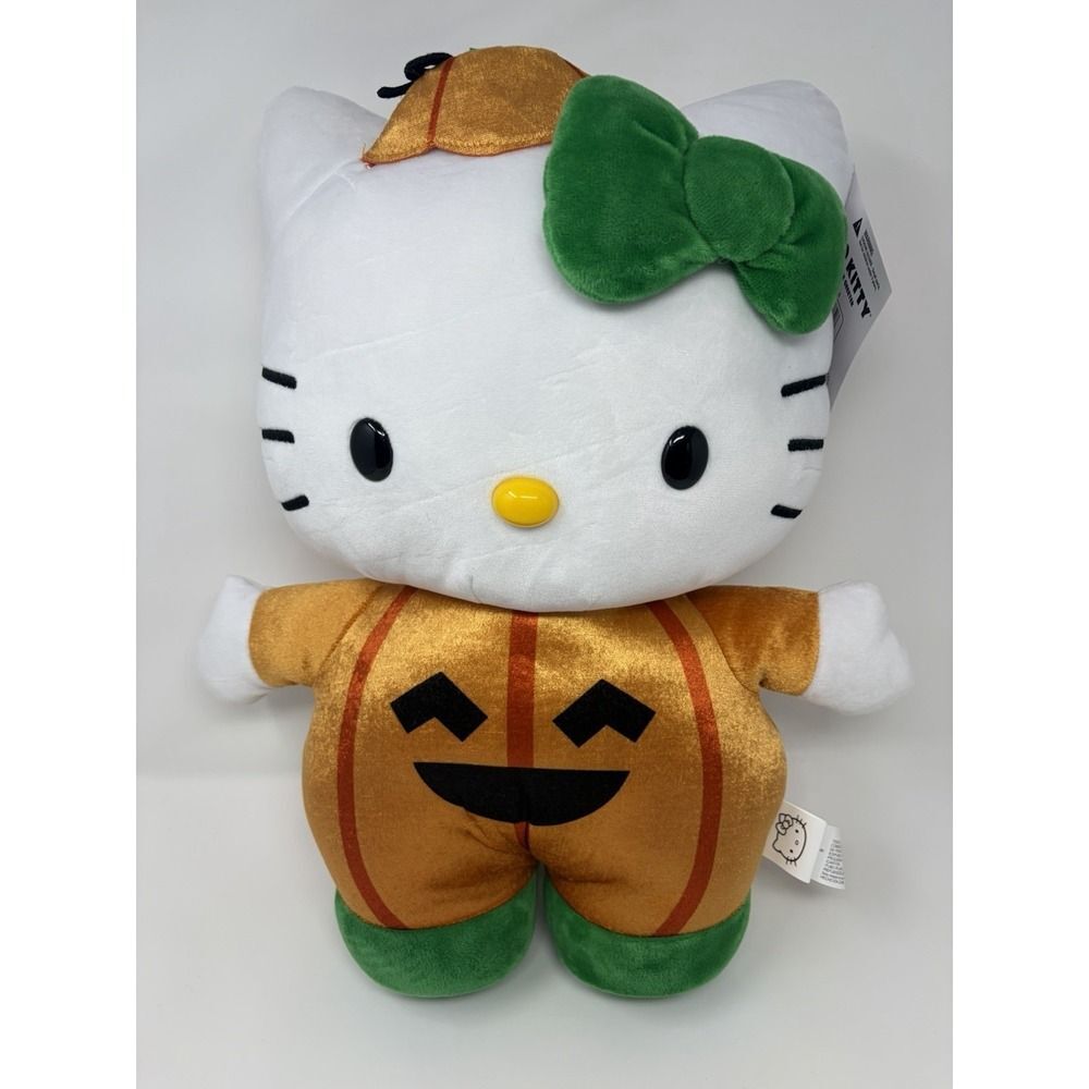 Hello Kitty Halloween Pumpkin Greeter 2025 Full Size 18 Inch NWT